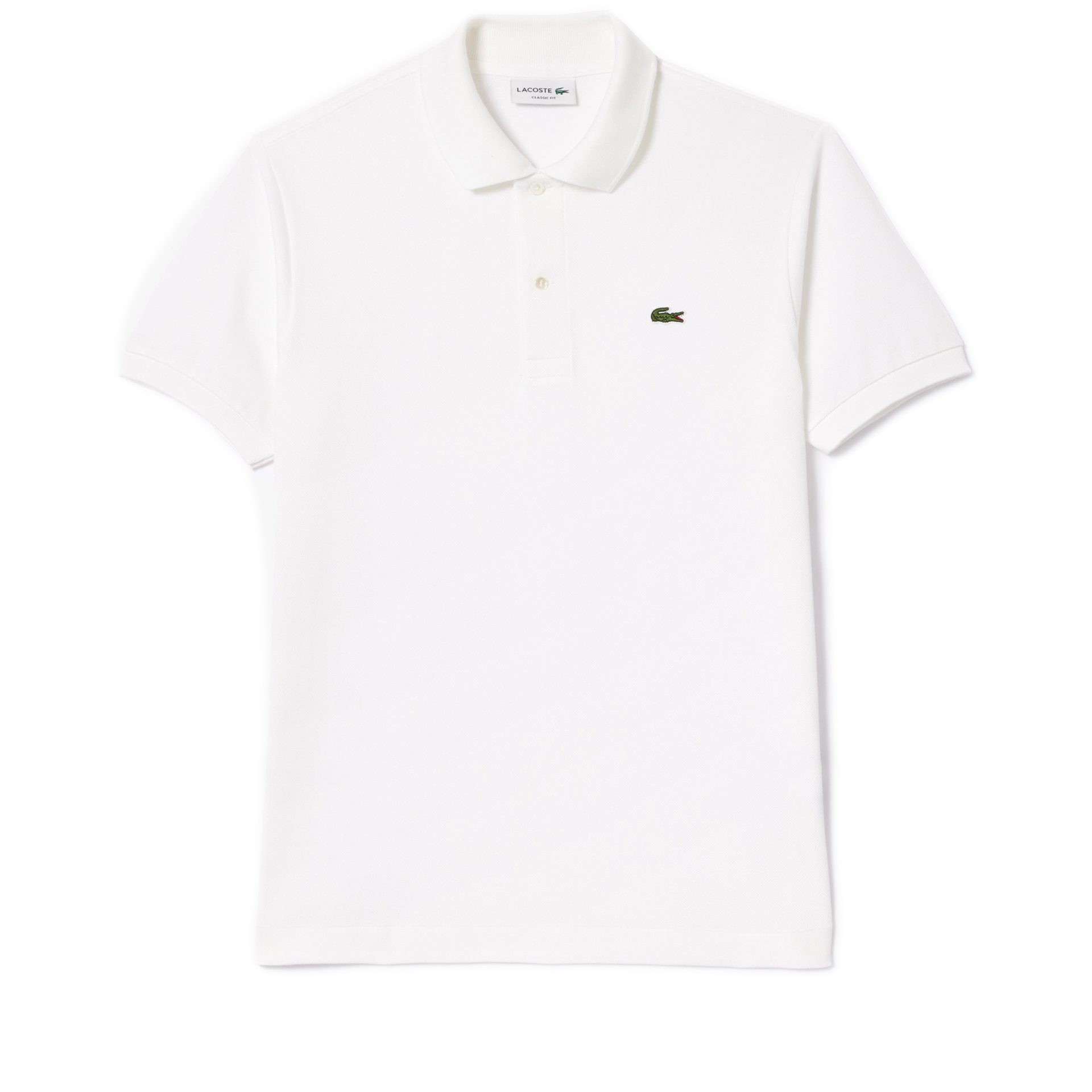 LACOSTE CLASSIC FIT ポロシャツ　ホワイト Men's Lacoste Classic Fit L.12.12 Pique Polo - White – Cool J's