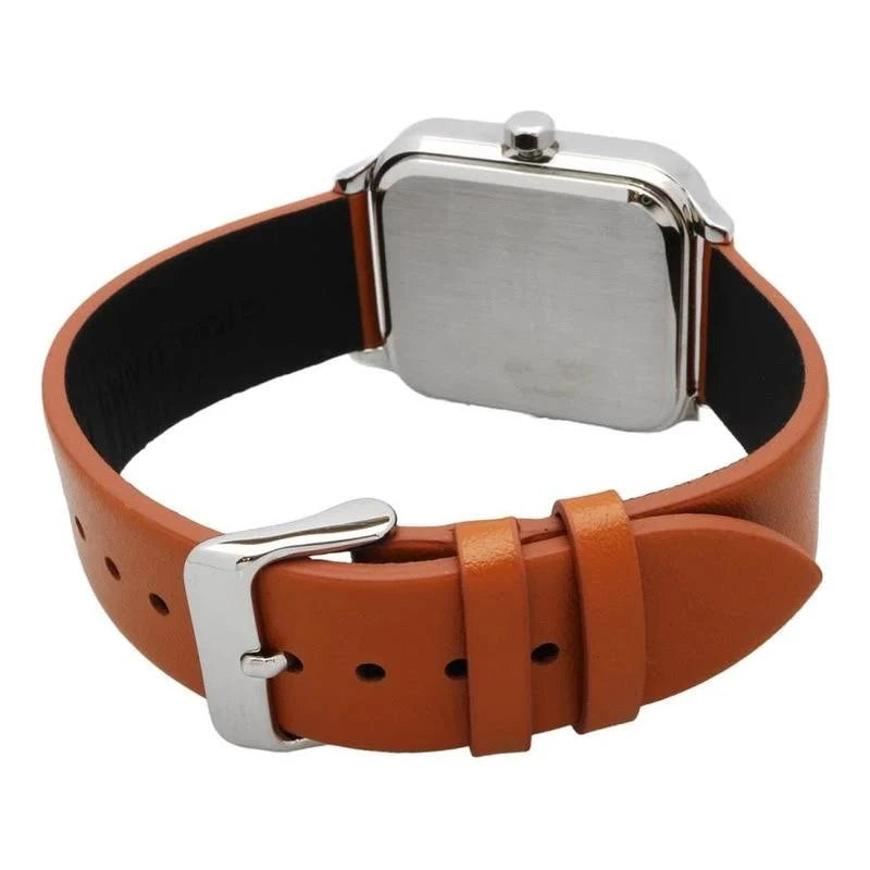 Casio Moon Phase MTP-M305LC-1AV Leather Watch - Tan/Black