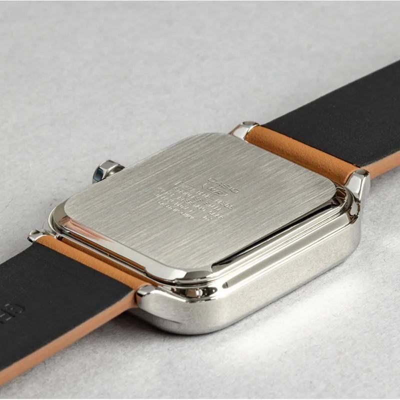 Casio Moon Phase MTP-M305LC-1AV Leather Watch - Tan/Black