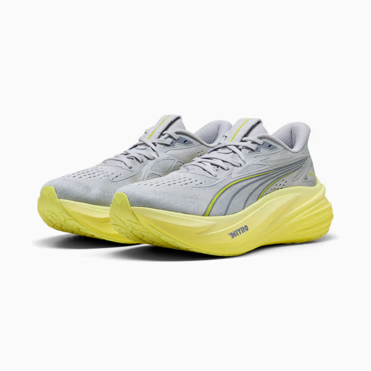 Men's Puma MagMax Nitro 2 - Vibrant Silver/Lux Lime
