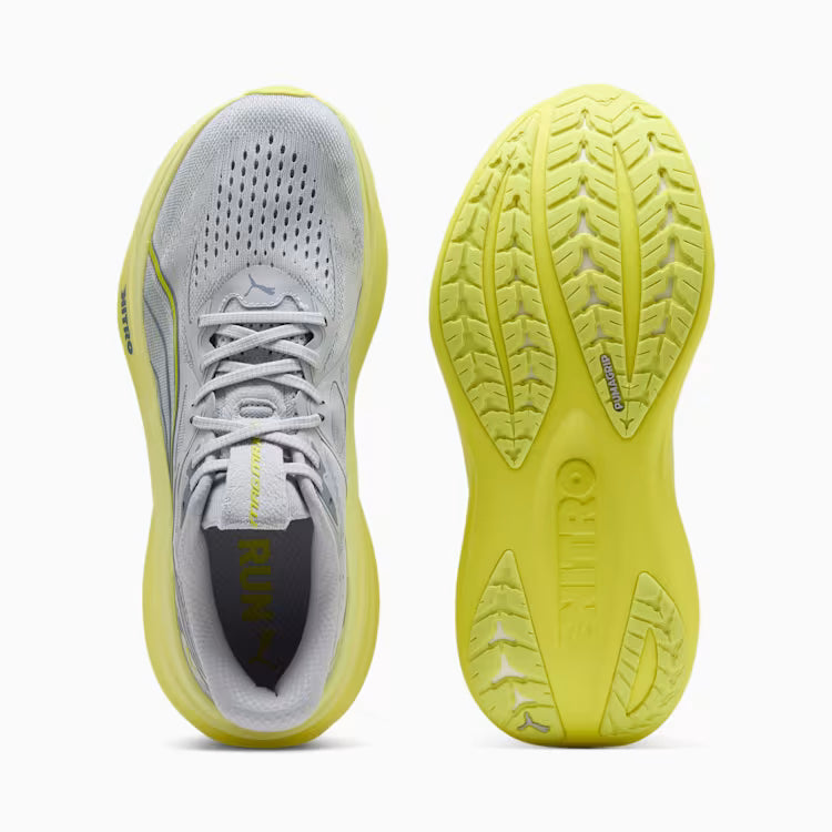 Men's Puma MagMax Nitro 2 - Vibrant Silver/Lux Lime
