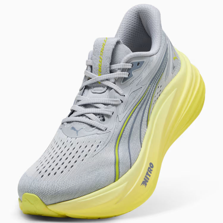 Men's Puma MagMax Nitro 2 - Vibrant Silver/Lux Lime