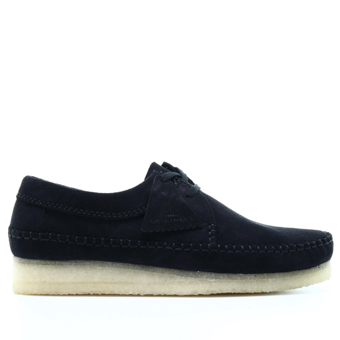 Men's Clarks Weaver Moccasins - Black Suede Black Suede