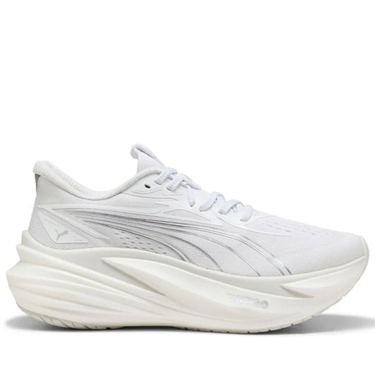 White athletic shoe on a white background