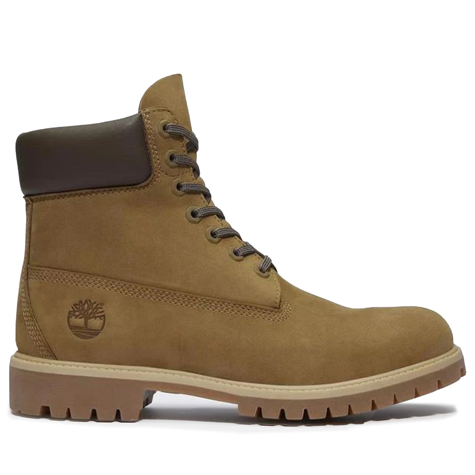 Men's Timberland 6-Inch Premium Waterproof Boot - Olive Nubuck Olive Nubuck Dark Brown