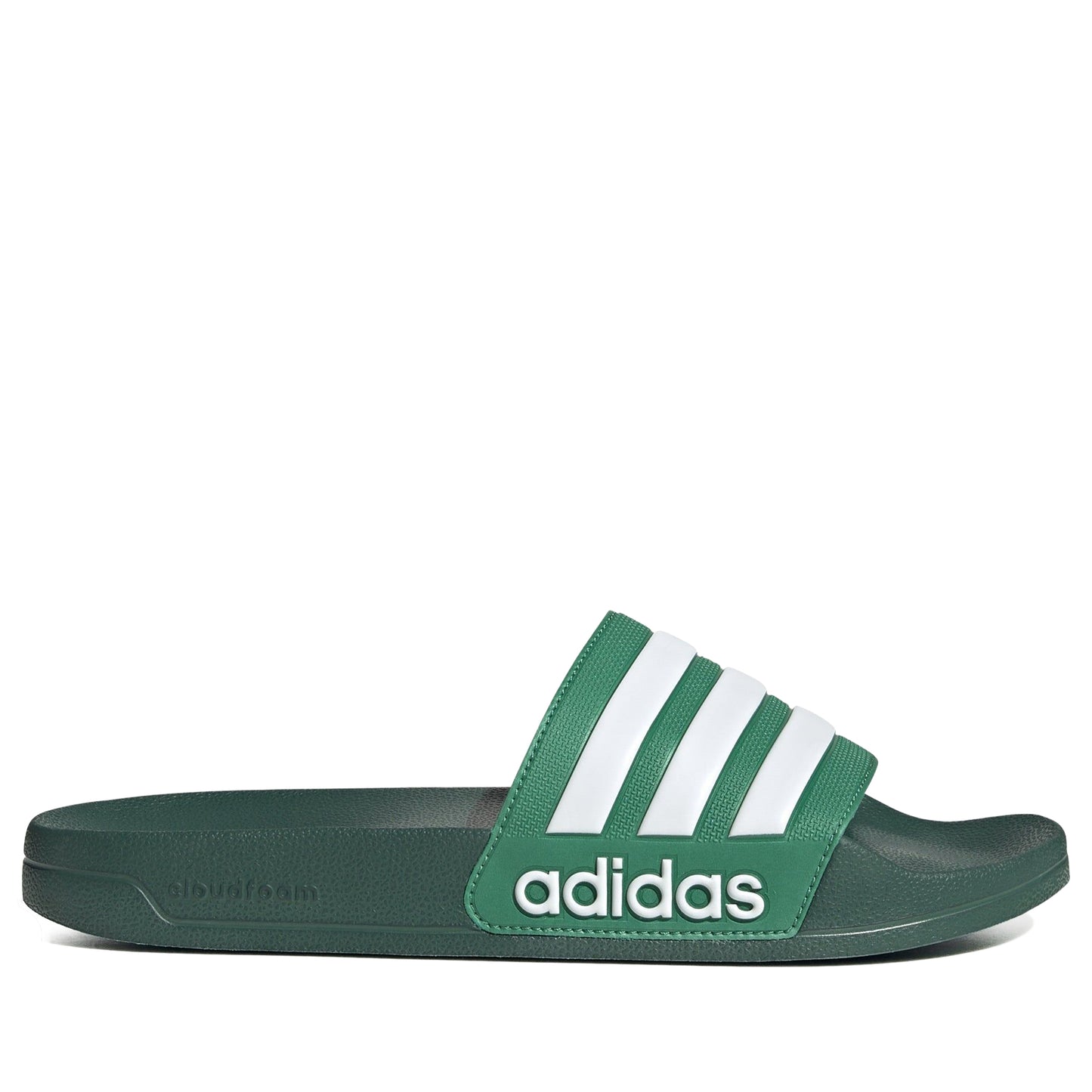 Men's Adidas Adilette Shower Slides - Green/White