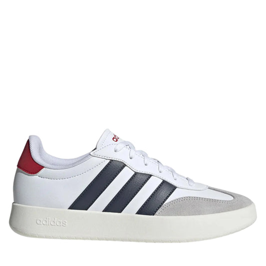 Men's Adidas Barreda Shoes - Cloud White/Shadow Navy/Better Scarlet