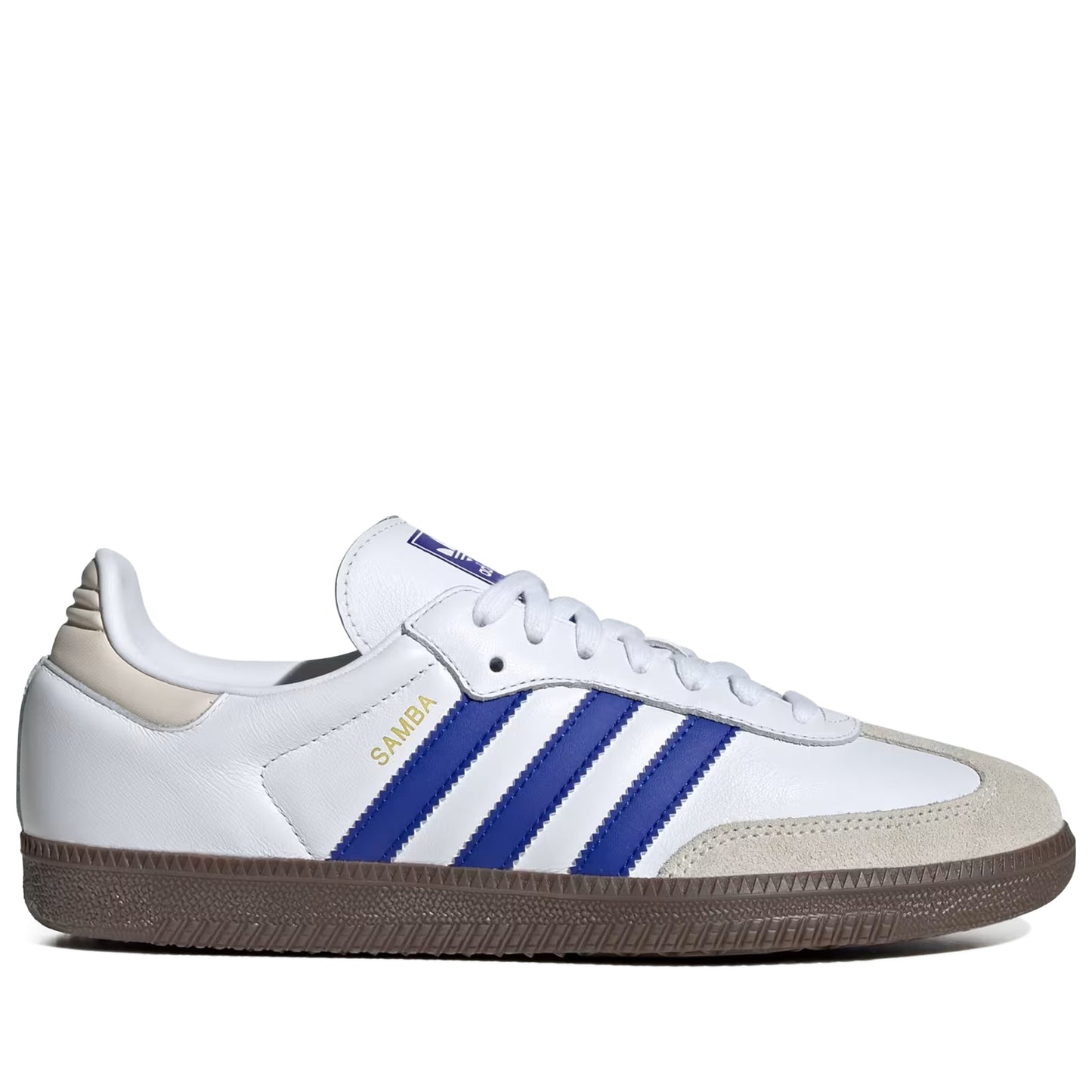 Men's Adidas Samba OG Shoes - Cloud White/Lucid Blue/Gum
