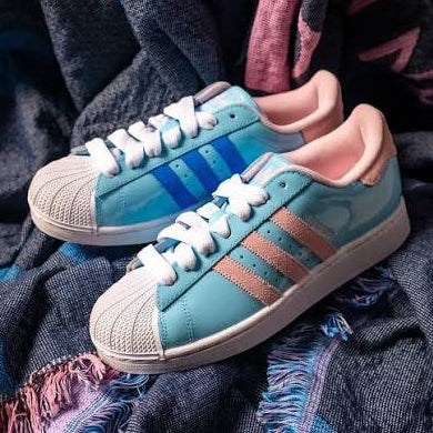 Men's Adidas Superstar II Easter - Ice Blue/Pink