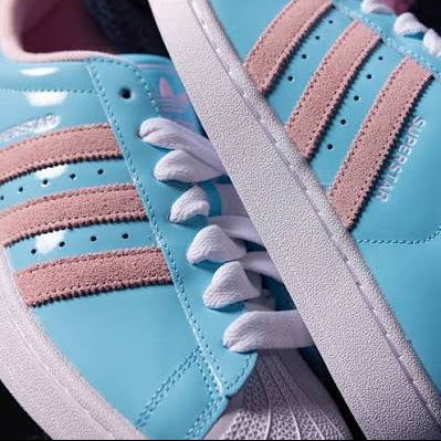 Men's Adidas Superstar II Easter - Ice Blue/Pink