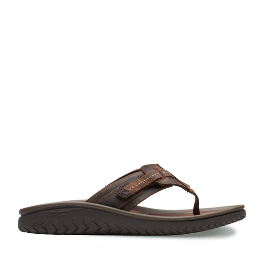 Men's Clarks Sandals Wesley Sun - Beeswax Leather