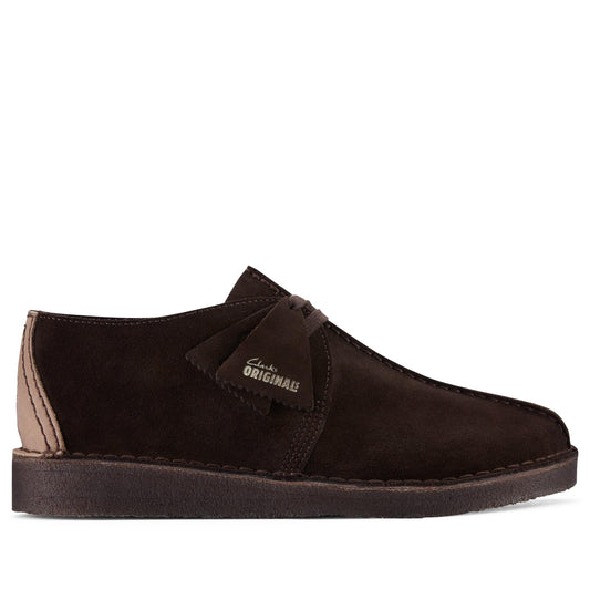 Men's Clarks Desert Trek Suede - Dark Brown