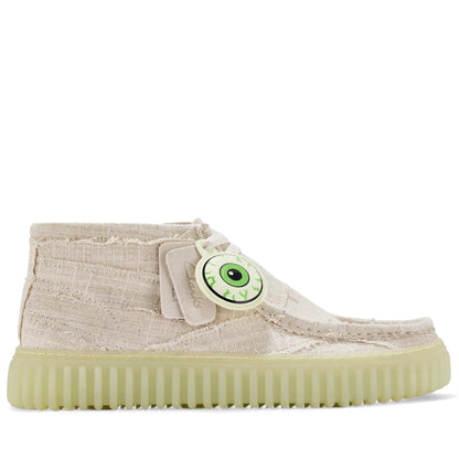 Men's Clarks Torhill Hallow Off White Textile