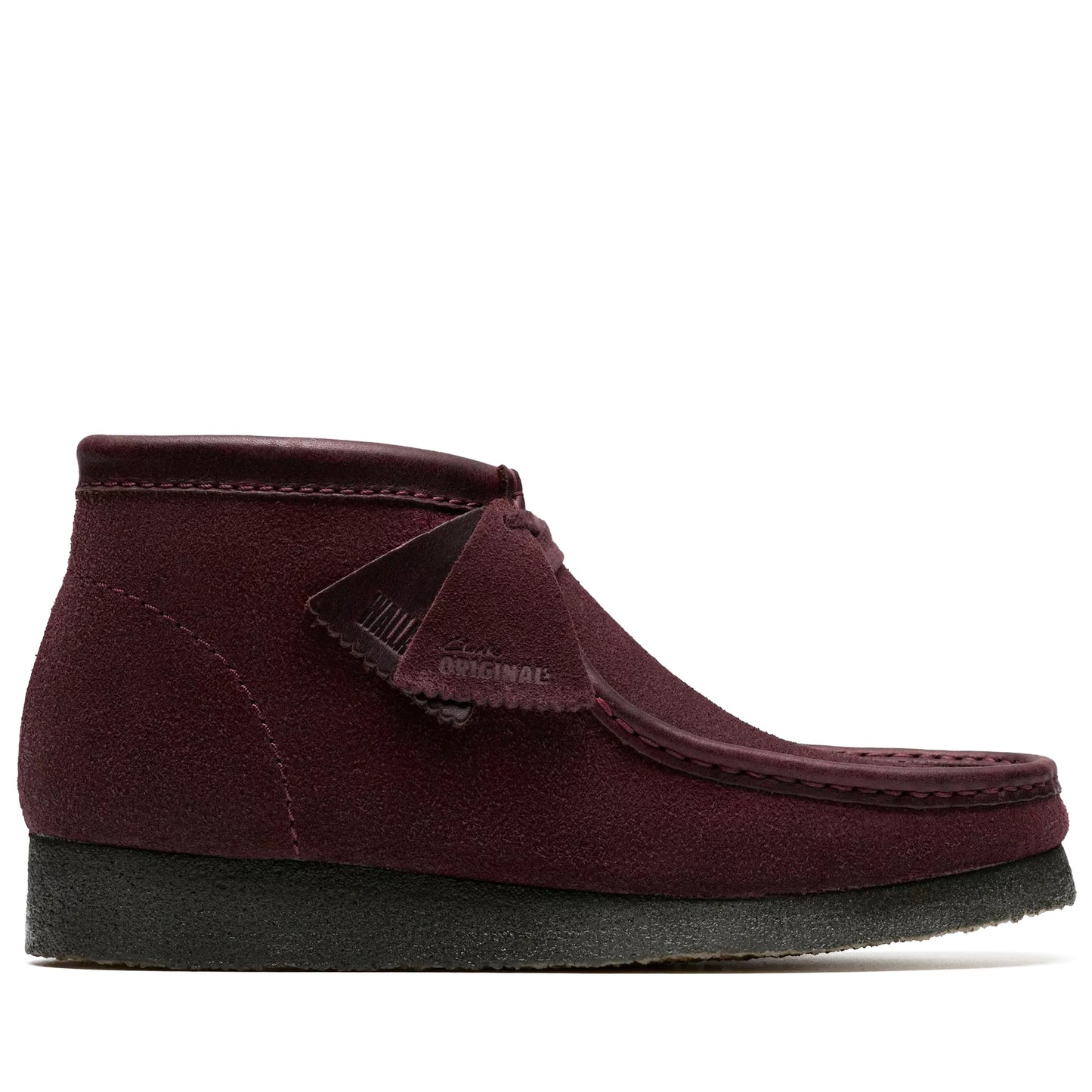 Clarks Shoes Men's Clarks Wallabee Boot purple-grape-suede