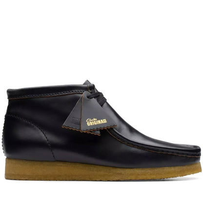 Men's Clarks Wallabee Leather Boot - Black