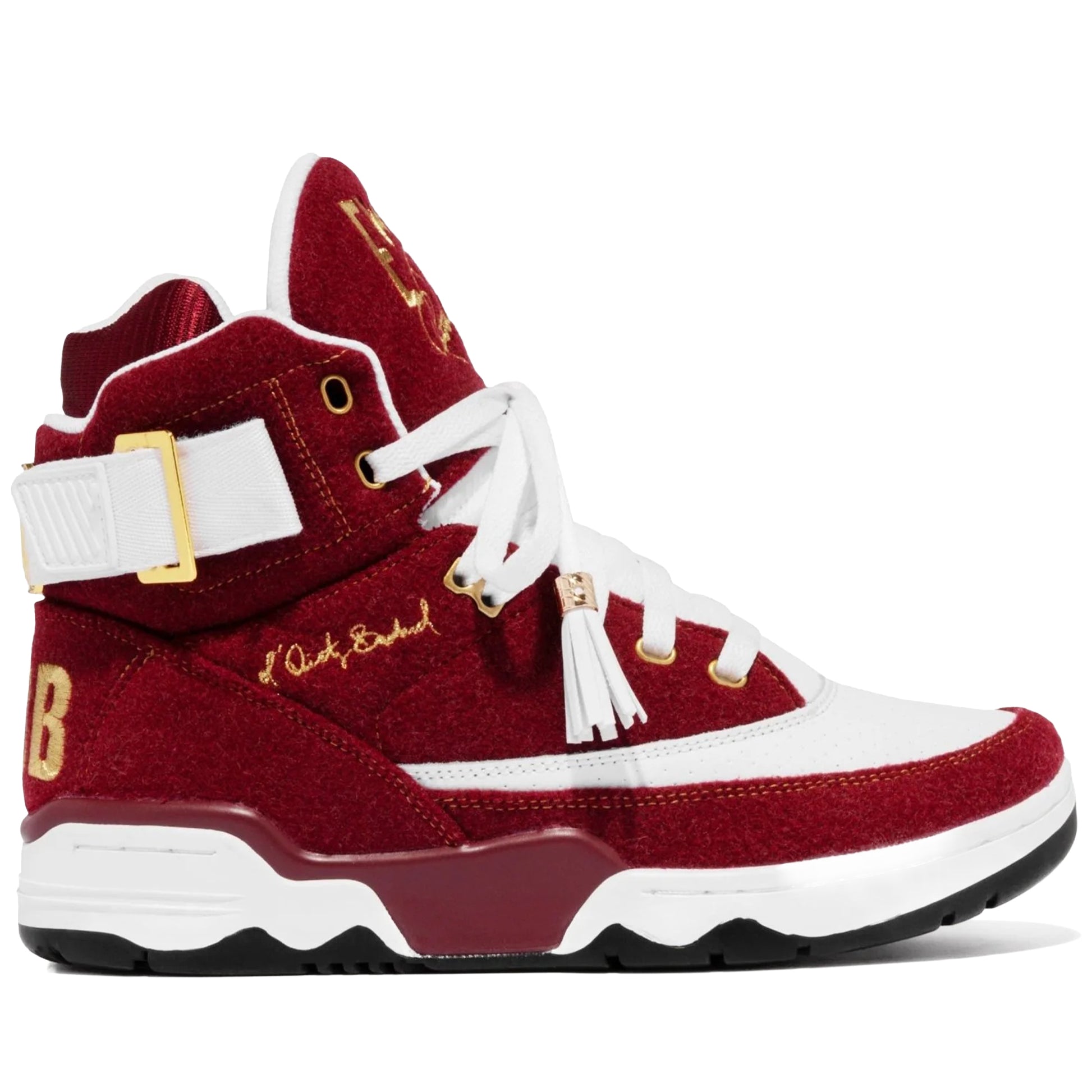 Ewing Athletics Sneakers mens-ewing-athletics-33-hi-x-odb-burgundy-white-gold