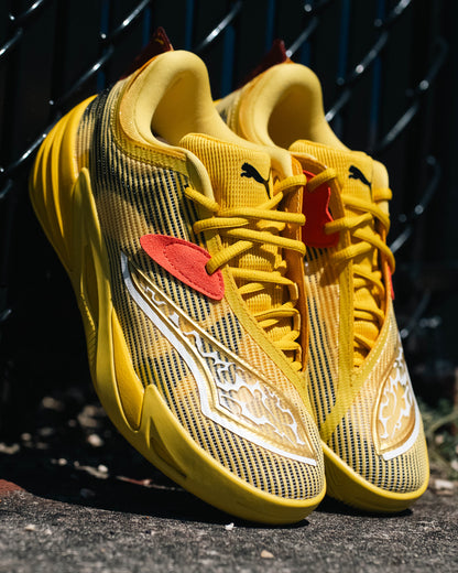 Men's Puma All-Pro Nitro 2 "PIKACHU" - Sun Ray Yellow/Red Glamour