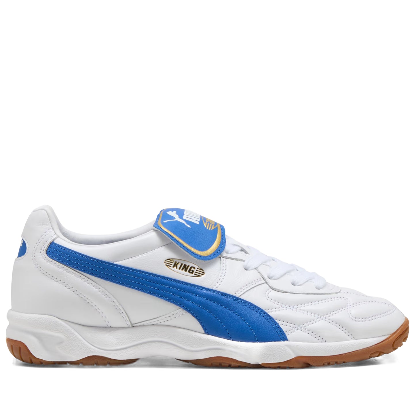 Men's Puma King Indoor Sneakers - White/Mountain Blue