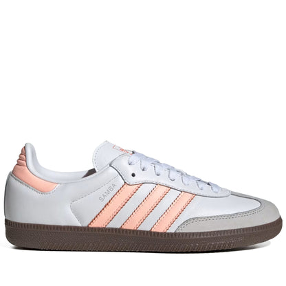 Women's Adidas Samba OG Shoes - Cloud White/Clear Orange/Semi Coral
