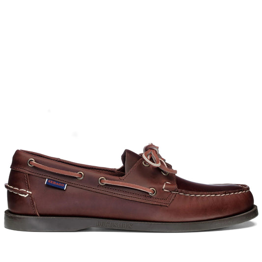 Men's Sebago Dockside Portland Waxed - Brown