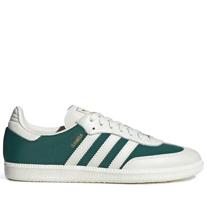Men's Adidas Samba OG - Off White/Collegiate Green