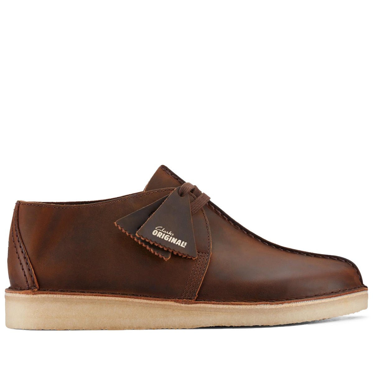 Clarks - Mens Nature Trek Shoes, size 7.5 US mens, color brown. Clarks Mens Nature 5 Walk Brown Leather Casual Slip-On  main image 4