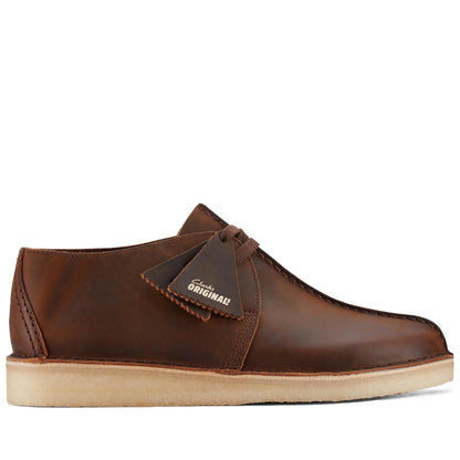 Men's Clarks Desert Trek - Dark Rust Brown