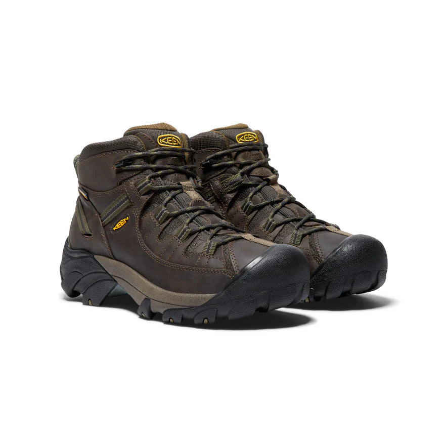 Men's Keen Targhee II Mid Wide Hiking Boots - Canteen/Dark Olive