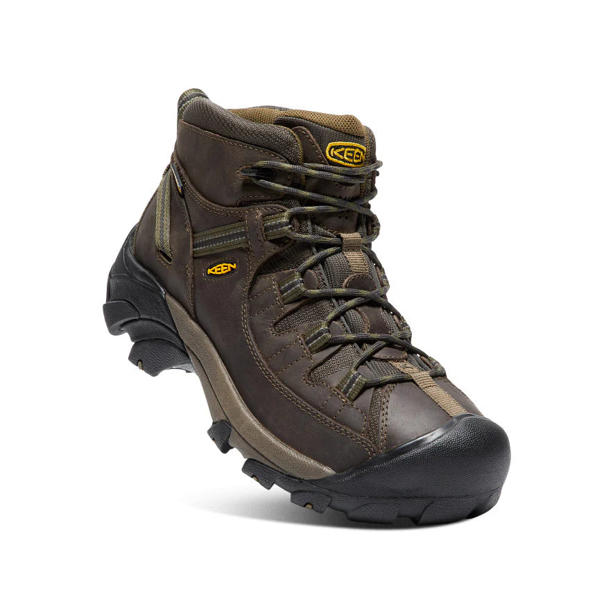 Men's Keen Targhee II Mid Wide Hiking Boots - Canteen/Dark Olive