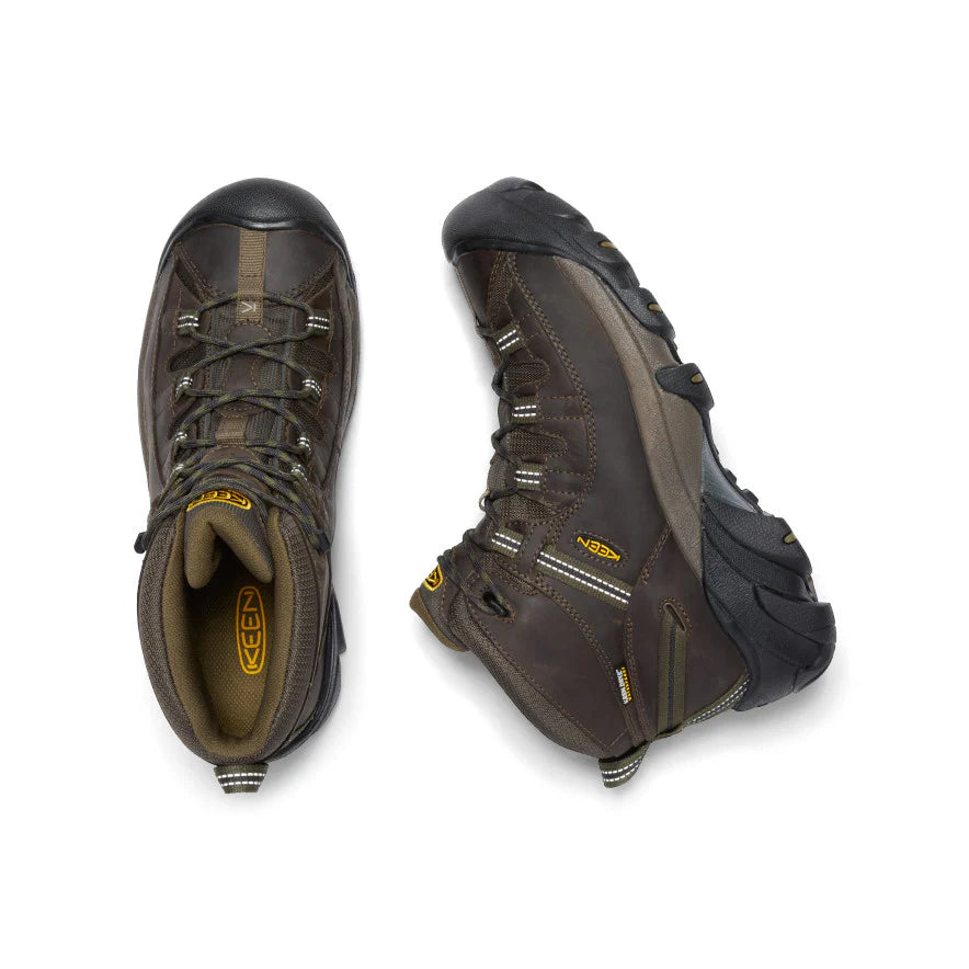 Men's Keen Targhee II Mid Wide Hiking Boots - Canteen/Dark Olive