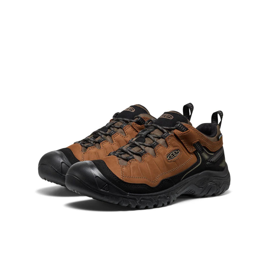 Men's Keen Targhee IV Wide Waterproof Hiking Boots - Bison/Black