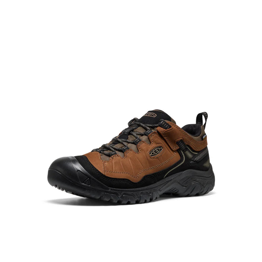 Men's Keen Targhee IV Wide Waterproof Hiking Boots - Bison/Black