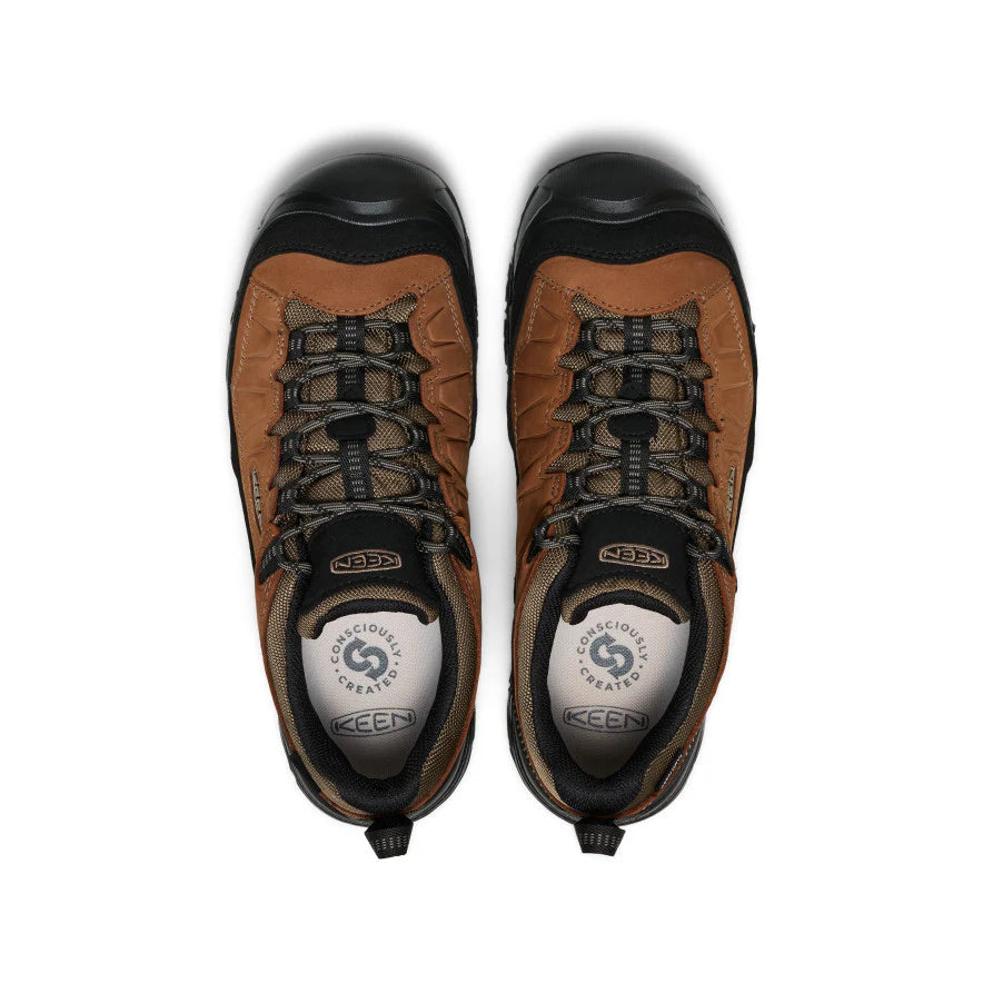 Men's Keen Targhee IV Wide Waterproof Hiking Boots - Bison/Black