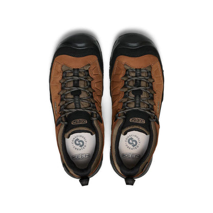 Men's Keen Targhee IV Wide Waterproof Hiking Boots - Bison/Black