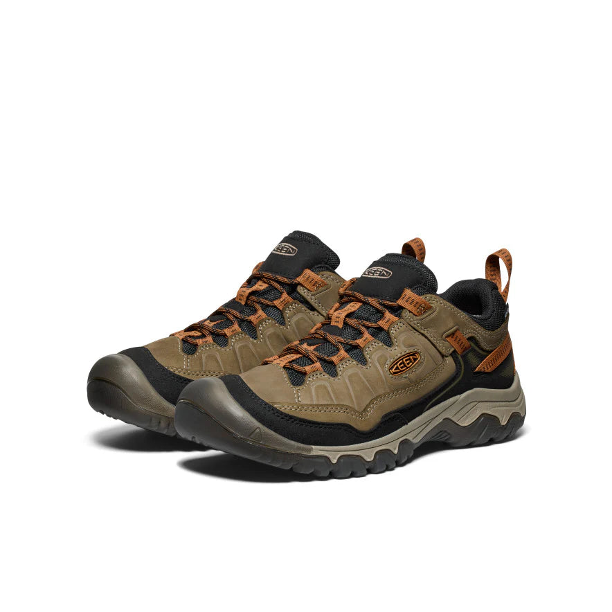 Men's Keen Targhee IV Wide Waterproof Hiking Boots - Sea Turtle/Roasted Pecan