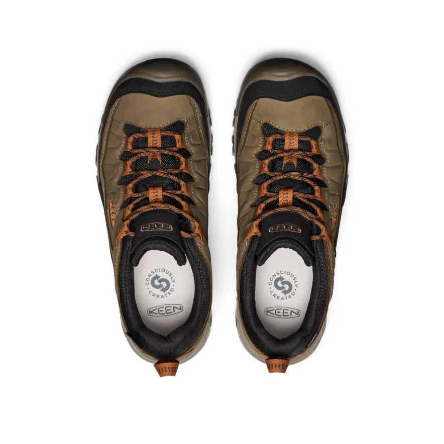 Men's Keen Targhee IV Wide Waterproof Hiking Boots - Sea Turtle/Roasted Pecan