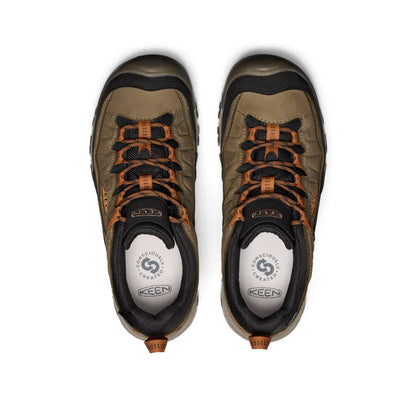 Men's Keen Targhee IV Wide Waterproof Hiking Boots - Sea Turtle/Roasted Pecan