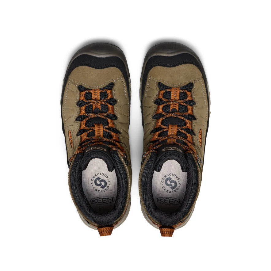 Men's Keen Targhee IV Mid Waterproof Hiking Boot - Sea Turtle/Roasted Pecan
