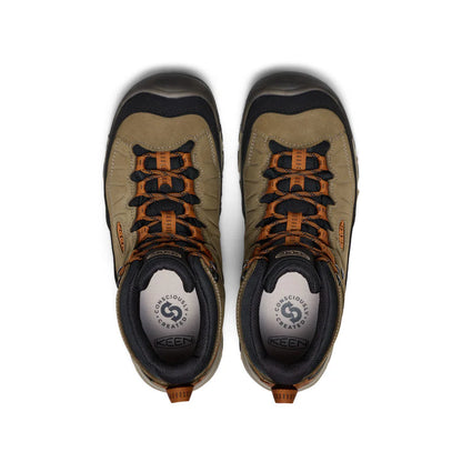 Men's Keen Targhee IV Mid Waterproof Hiking Boot - Sea Turtle/Roasted Pecan