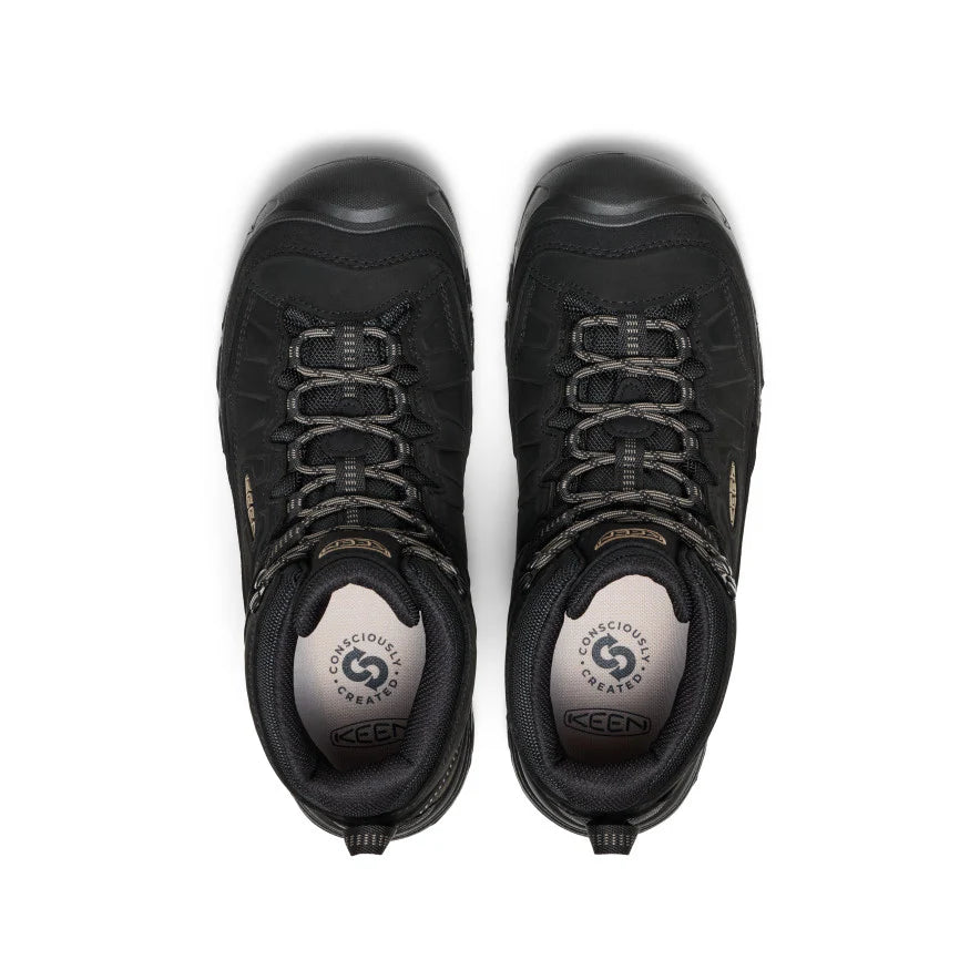 Men's Keen Targhee IV Wide Waterproof Hiking Boot - Triple Black
