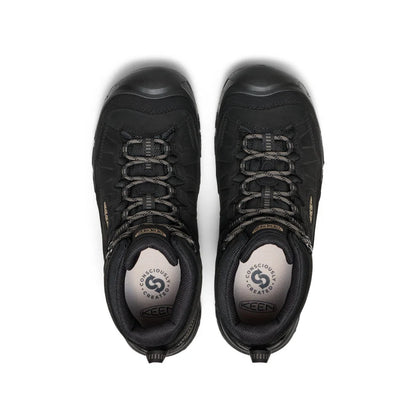 Men's Keen Targhee IV Wide Waterproof Hiking Boot - Triple Black