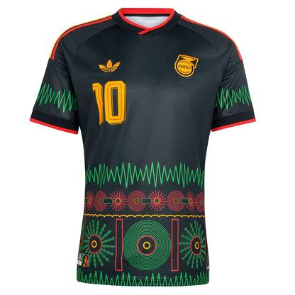 Men's Adidas Jamaica x Bob Marley Away Jersey - Black/Multicolor Black Multicolor