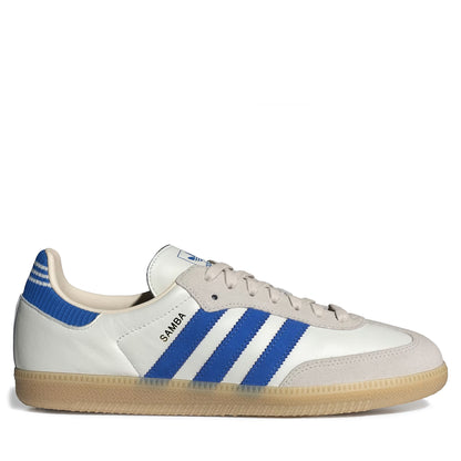 Men's Adidas Samba OG - Cloud White/Blue Cloud White Blue Gum