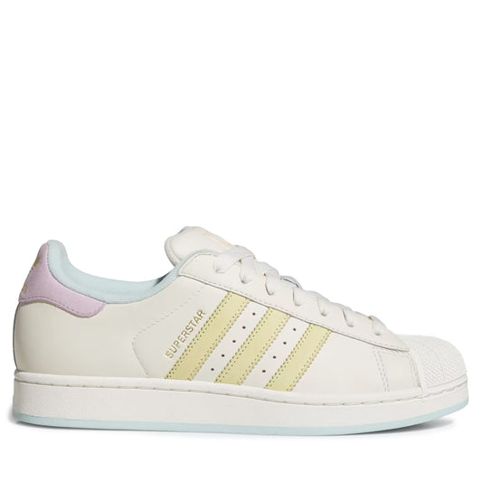 Men's Adidas Superstar II - Off White/Powder Yellow/Halo Mint Off White Powder Yellow Halo Mint