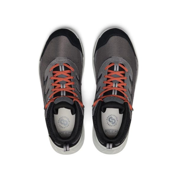 Men's Keen Hightrail Waterproof Hiking Boots - Magnet/Burnt Brick