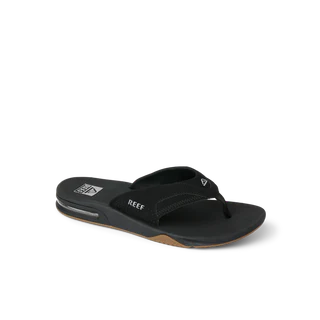 Men's Reef Fanning Flip-Flops - Black / Silver