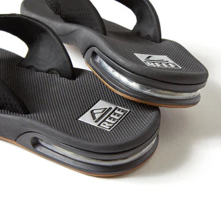 Men's Reef Fanning Flip-Flops - Black / Silver