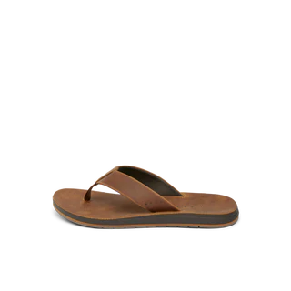 Men's Ojai Classic Leather And Suede Sandals - Dark Brown