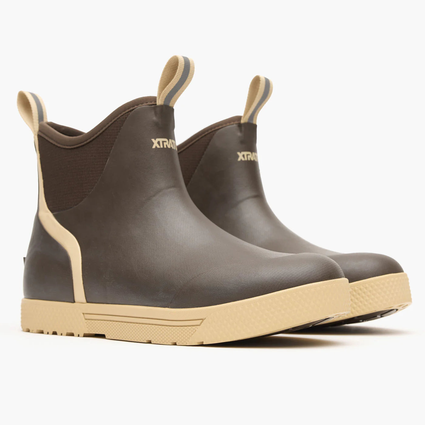 Men's XTRATUF Wheelhouse Ankle Deck Boots - Brown