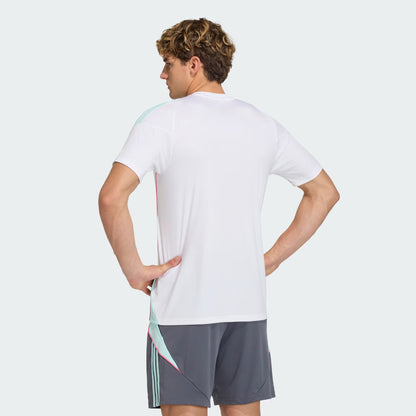 Adidas Messi Trainning Jersey - White / Semi Flash Aqua